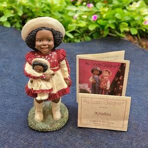 Signed Miss Martha Originals 1997 Krishna All Gods Children Cowgirl And Her Doll